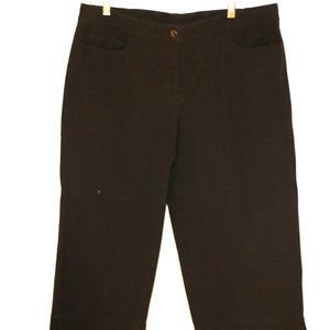 Eileen Fisher Black Capris    Size Large